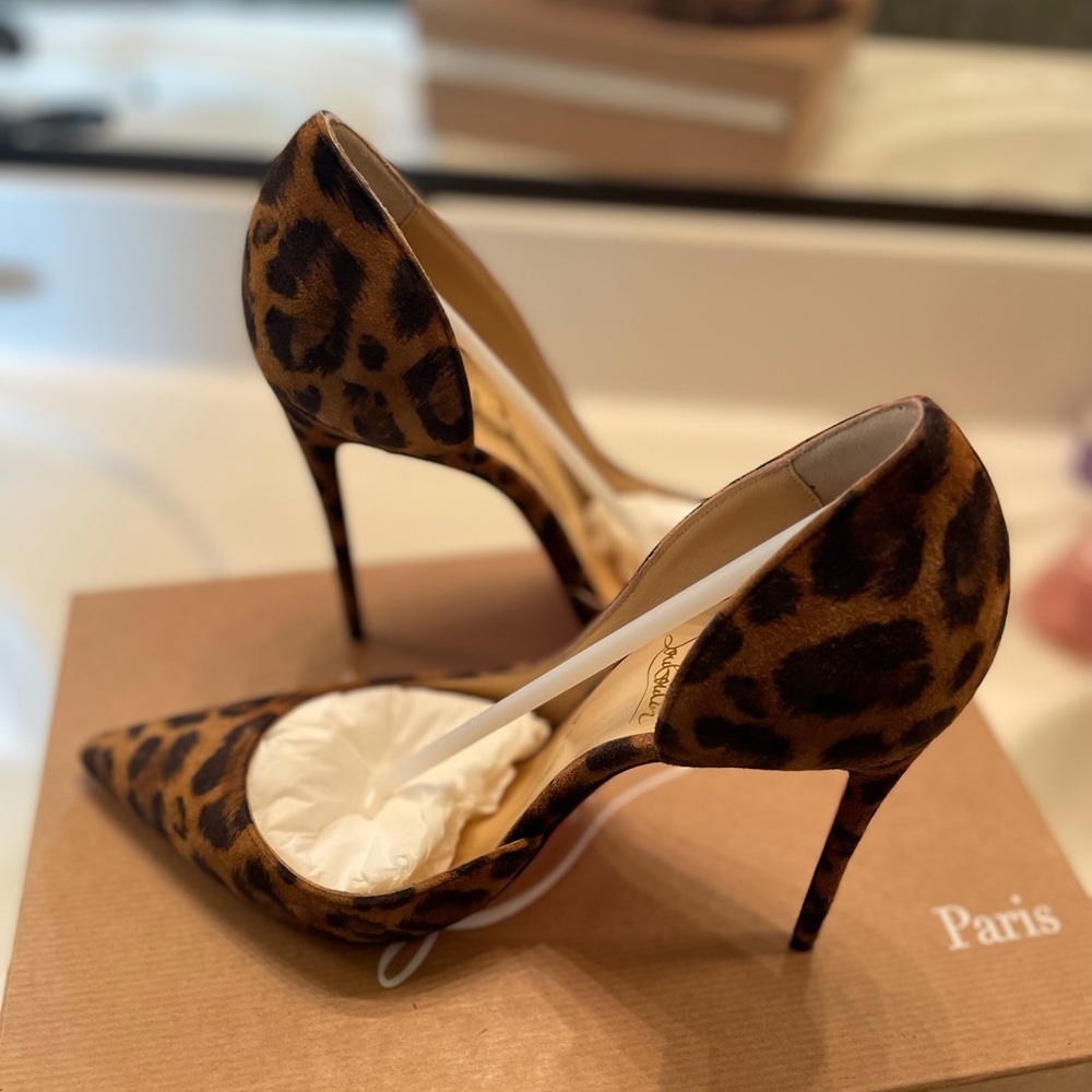Christian Louboutin Velour Kitty Pumps